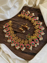 Precious Jadau Kundan Short Neckpiece-Pearl -J1623